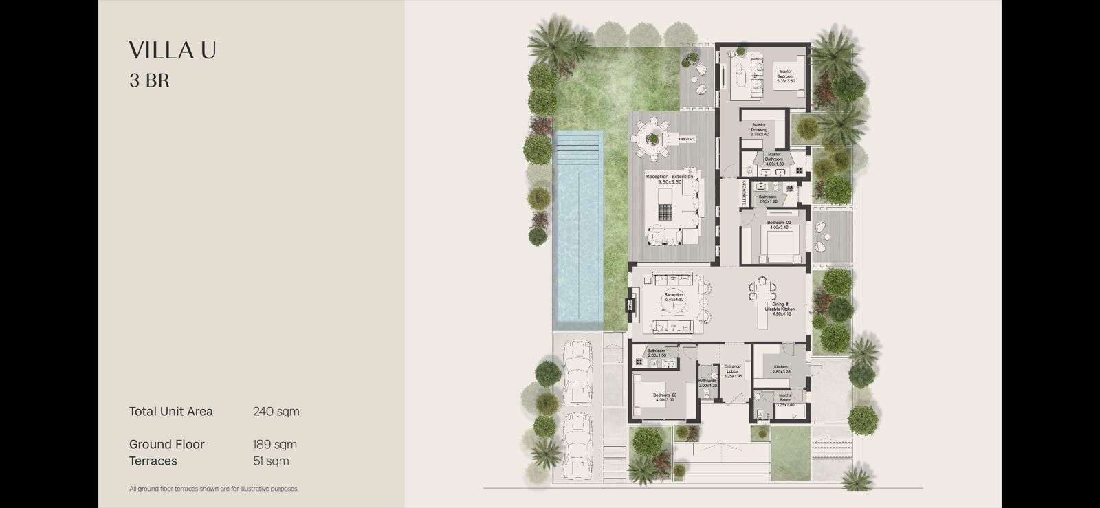 Floor plan for villa at Hills of One