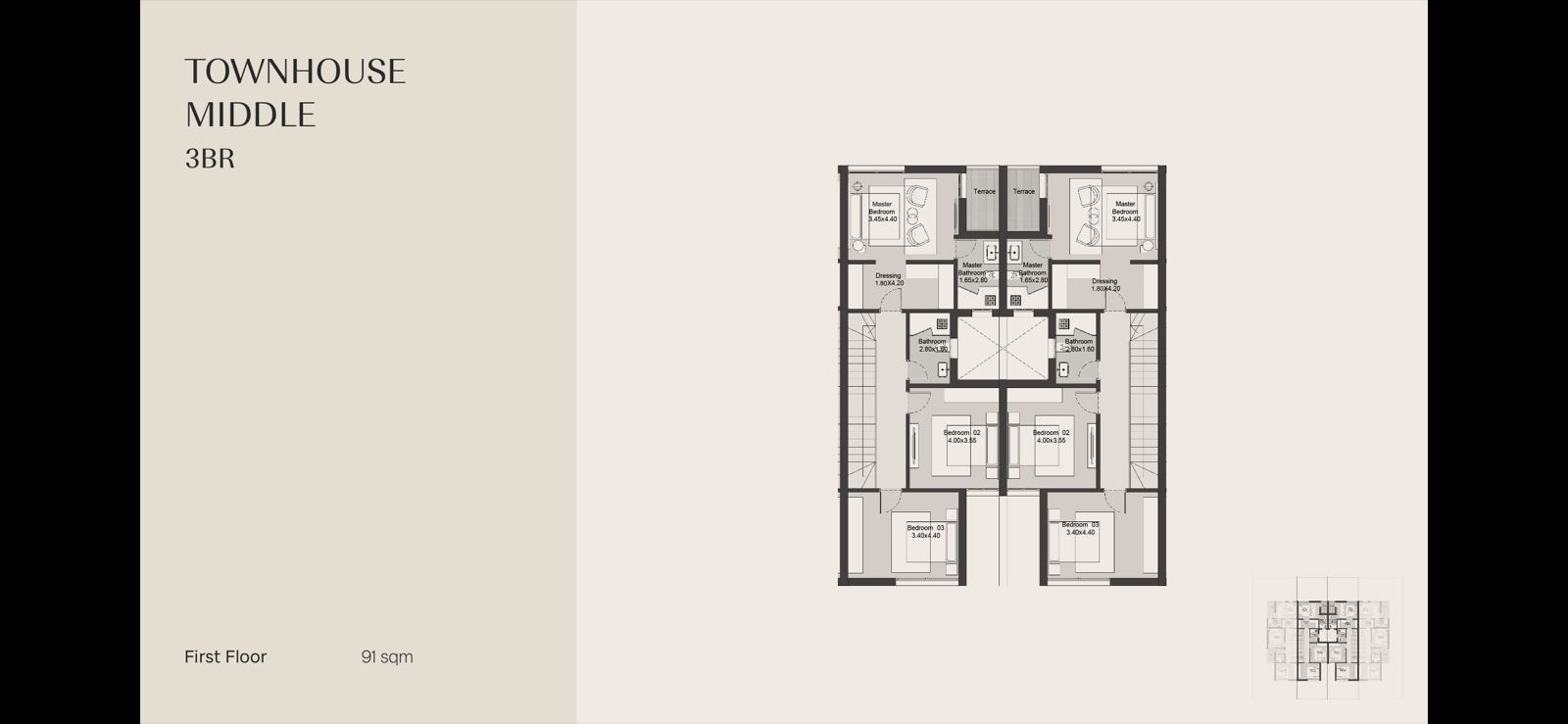 Floor plan for townhouse at Hills of One