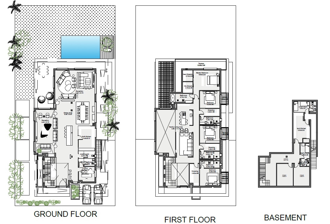 Floor plan for villa at Stei8ht