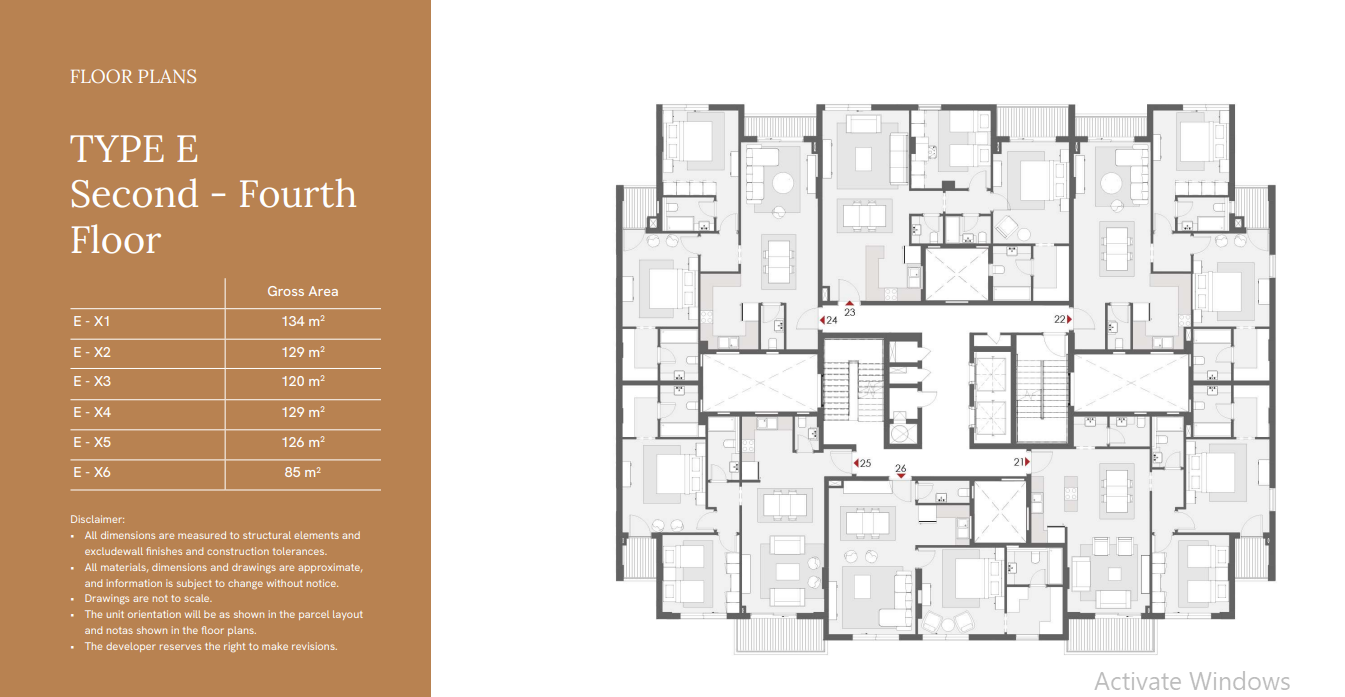 Floor plan for apartment at One33
