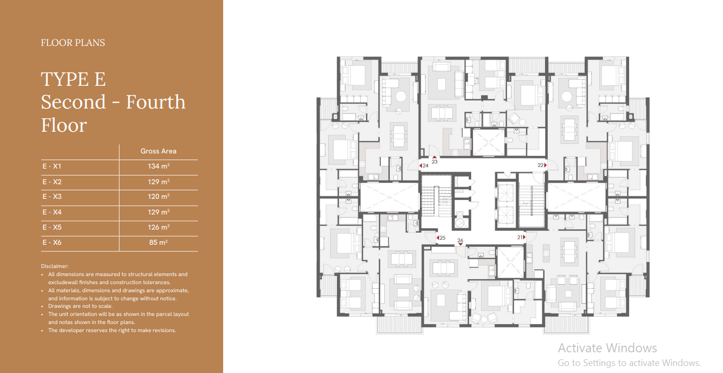 Floor plan for apartment at One33