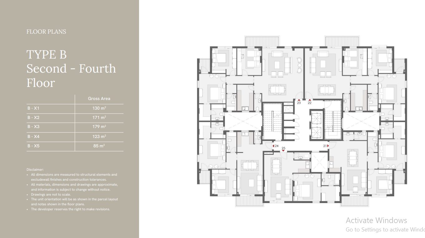 Floor plan for apartment at One33