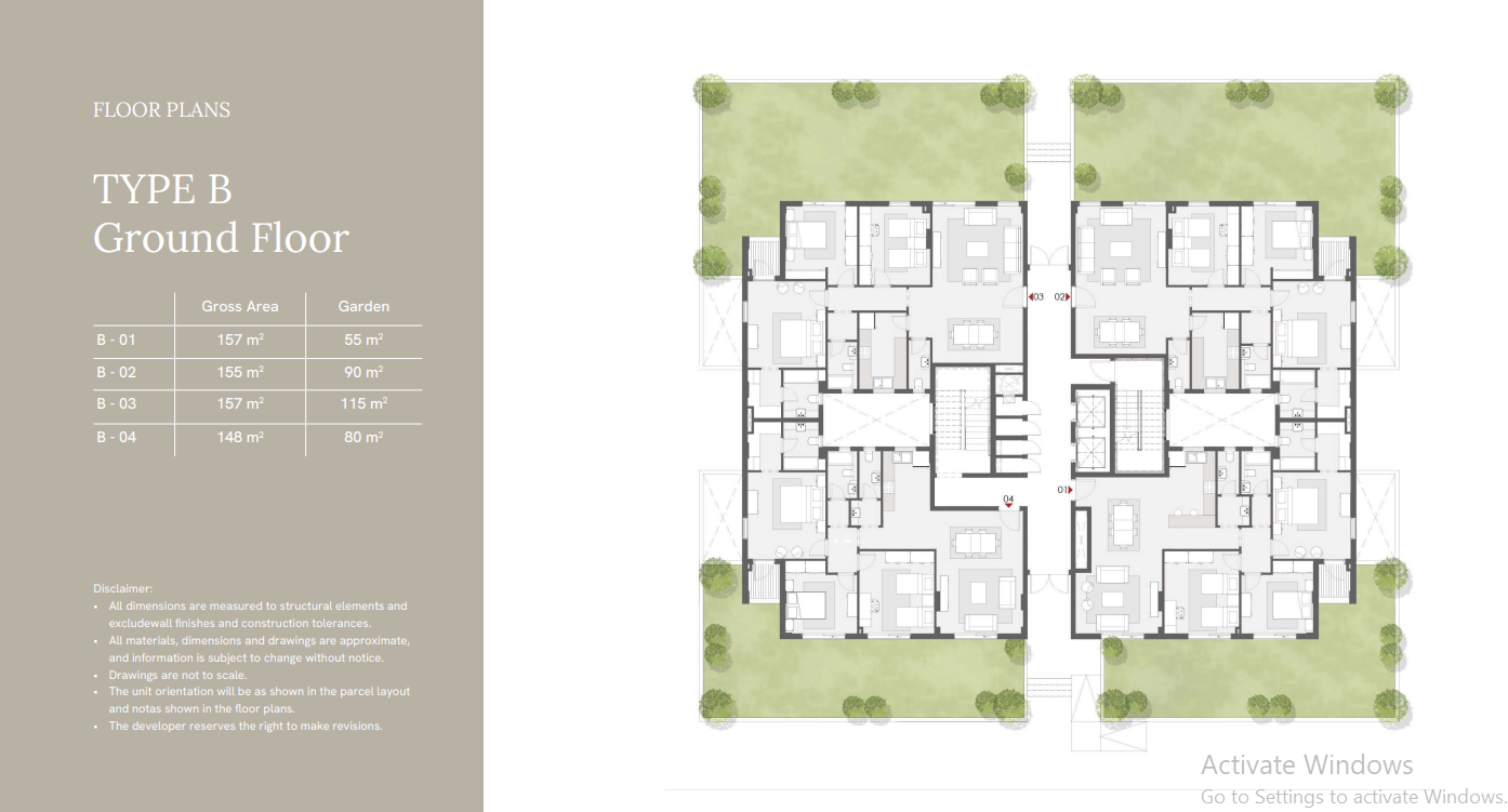 Floor plan for apartment at One33