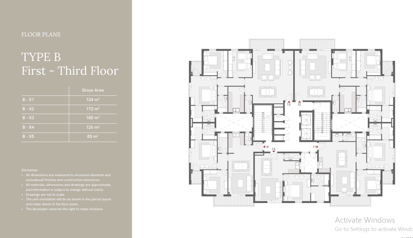 Floor plan for apartment at One33-Phase Two