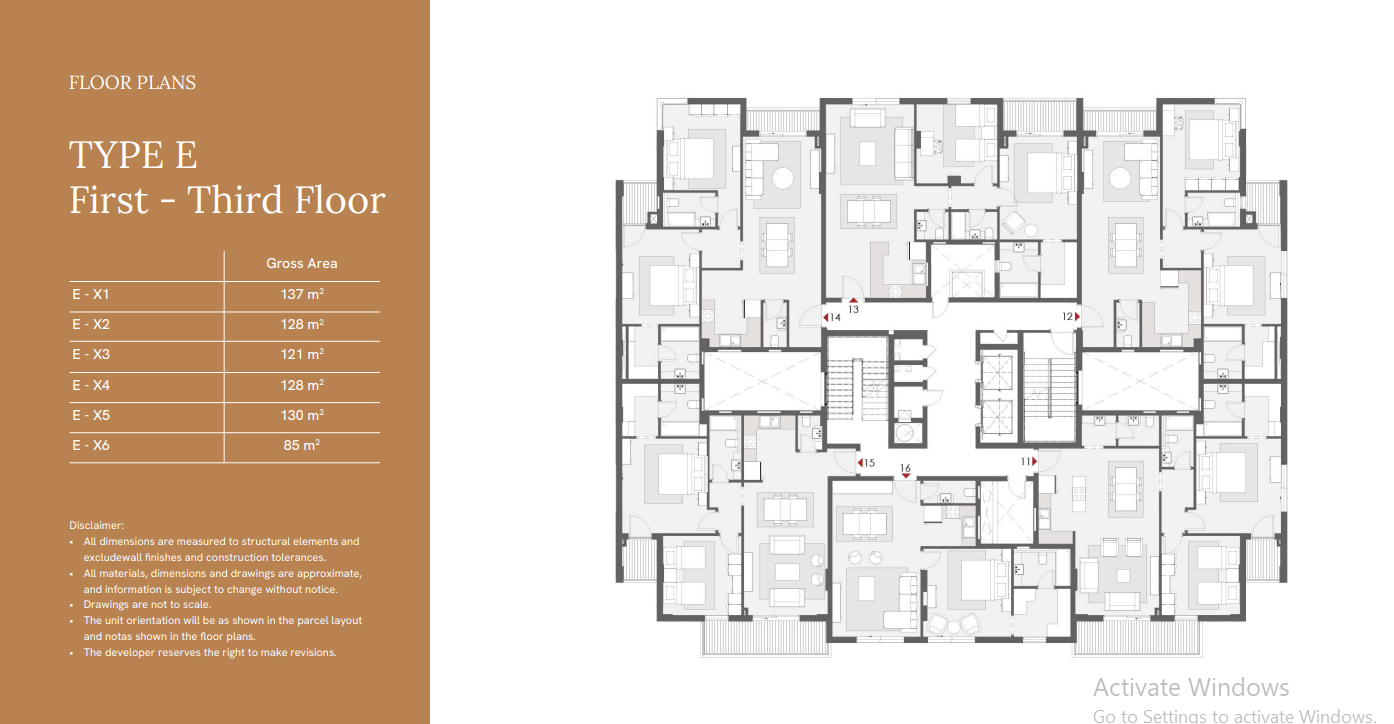 Floor plan for apartment at One33