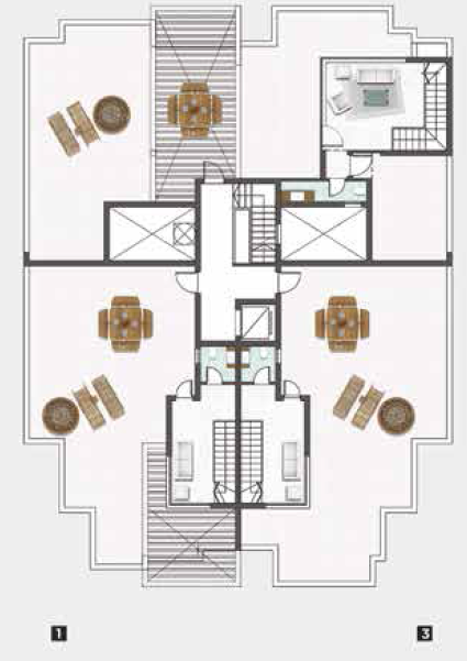 Floor plan for apartment at Fifth Square Al Marasem