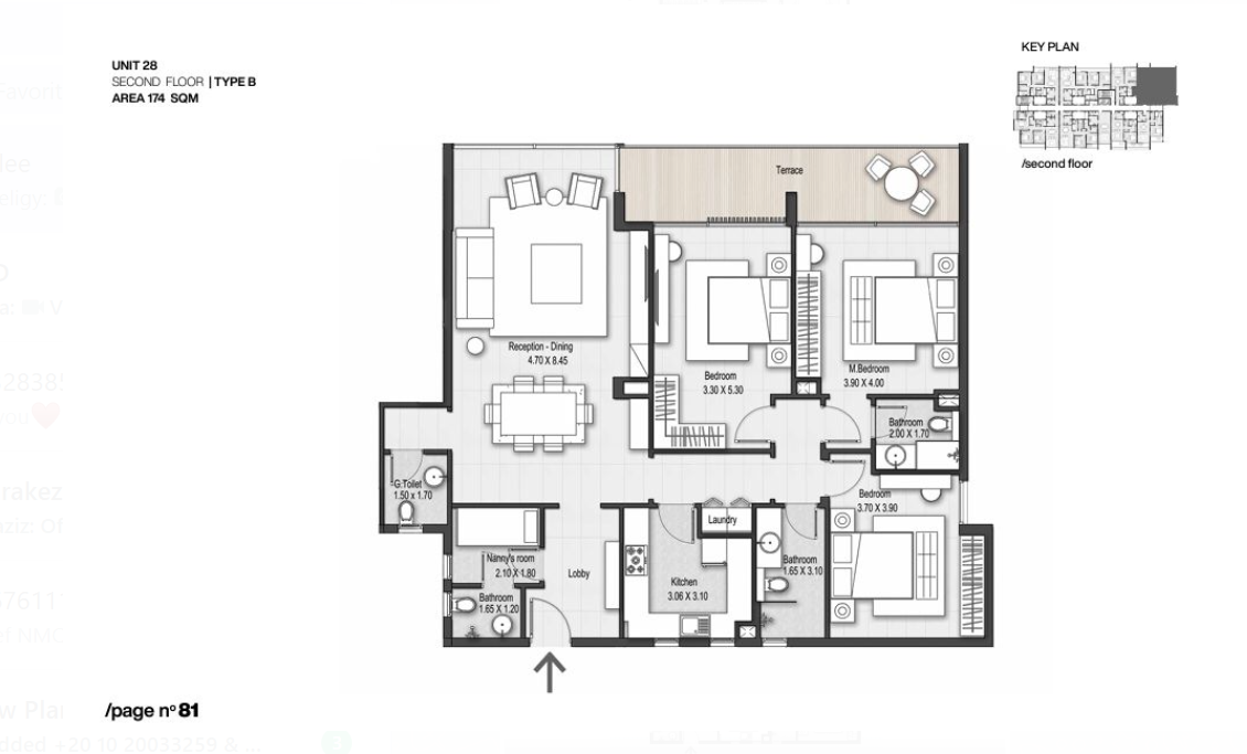 Floor plan for apartment at Nmq