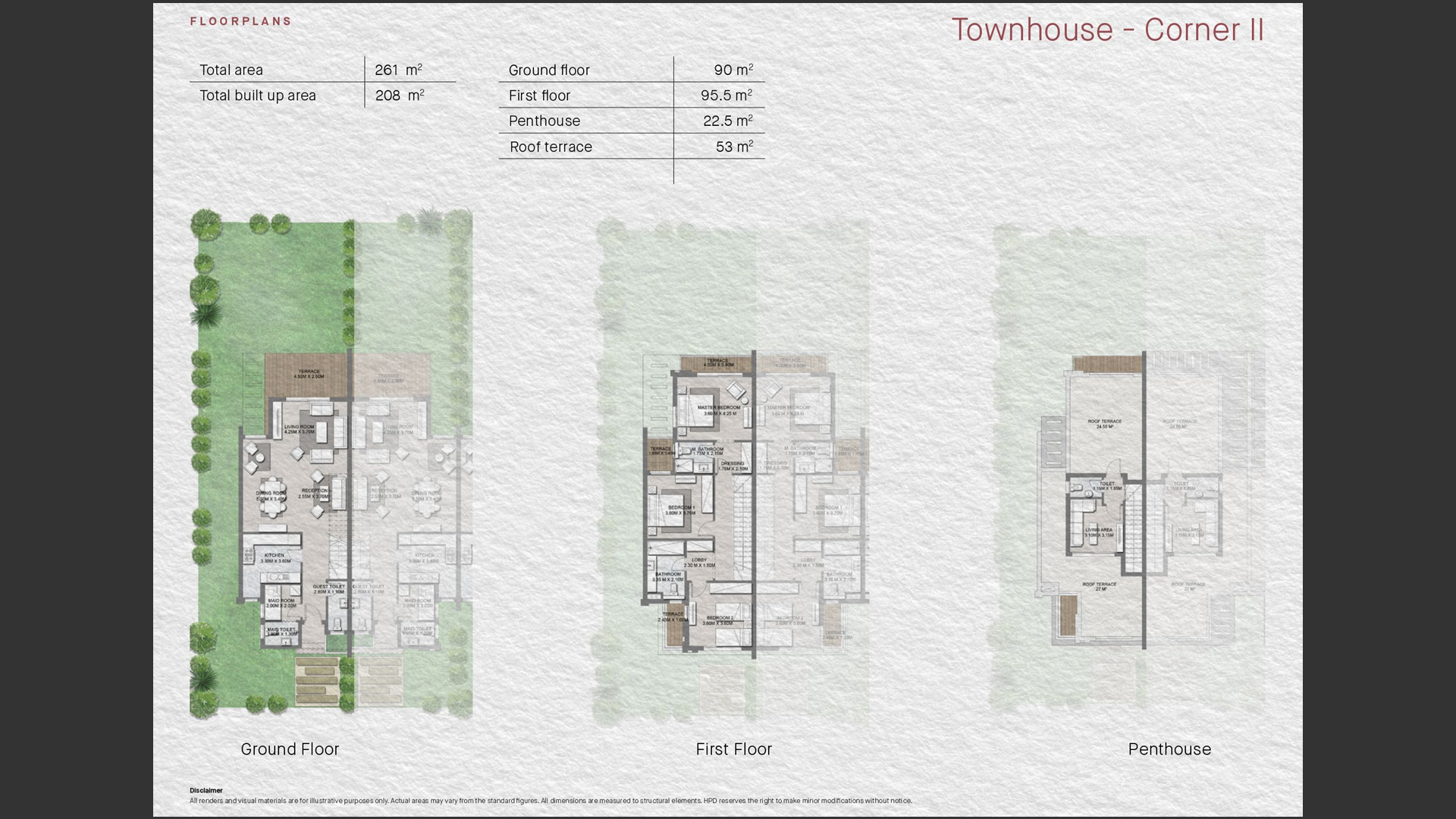 Floor plan for townhouse at Tawny