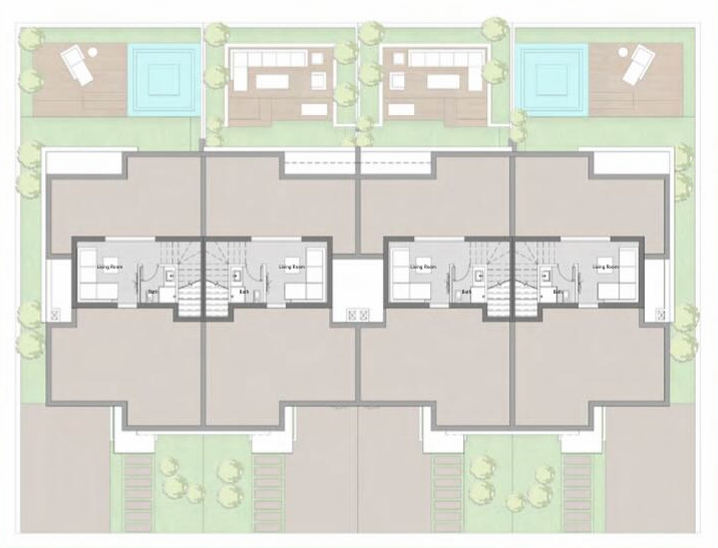 Floor plan for townhouse at Badya