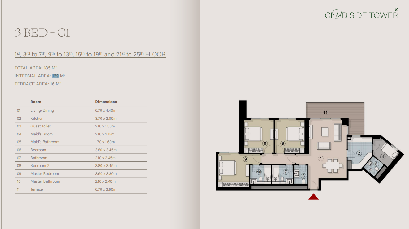 Floor plan for apartment at ZED East