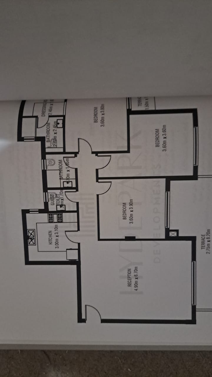 Floor plan for apartment at Garden Lakes