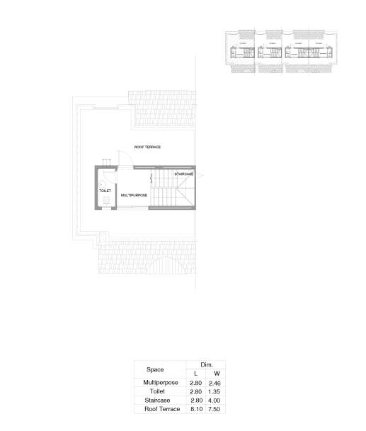 Floor plan for townhouse at Aliva Mountain View Mostakbal City