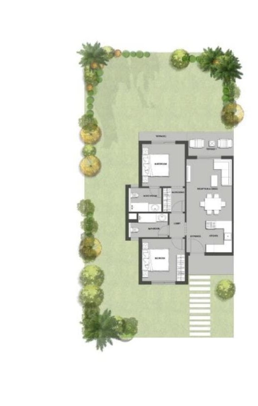 Floor plan for chalet at Seazen