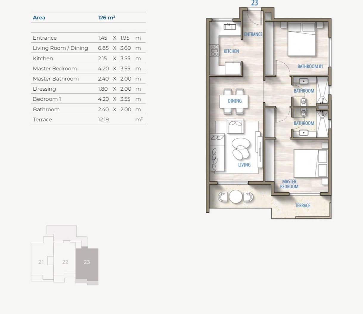 Floor plan for chalet at Southmed