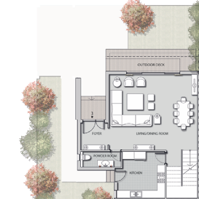 Floor plan for townhouse at Noor Capital Gardens