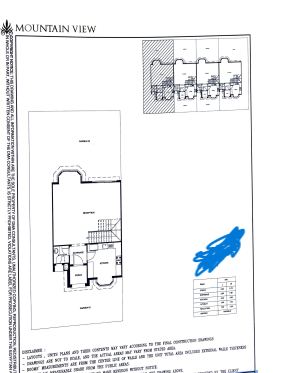 Floor plan for townhouse at Mountain View iCity October