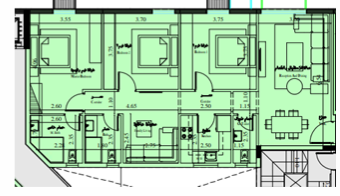 Floor plan for apartment at Sky Ramp