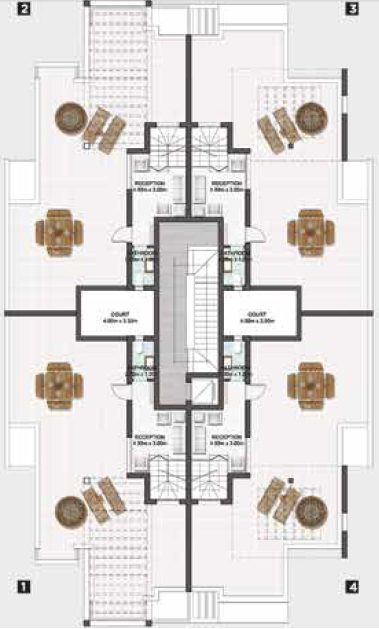 Floor plan for apartment at Fifth Square Al Marasem