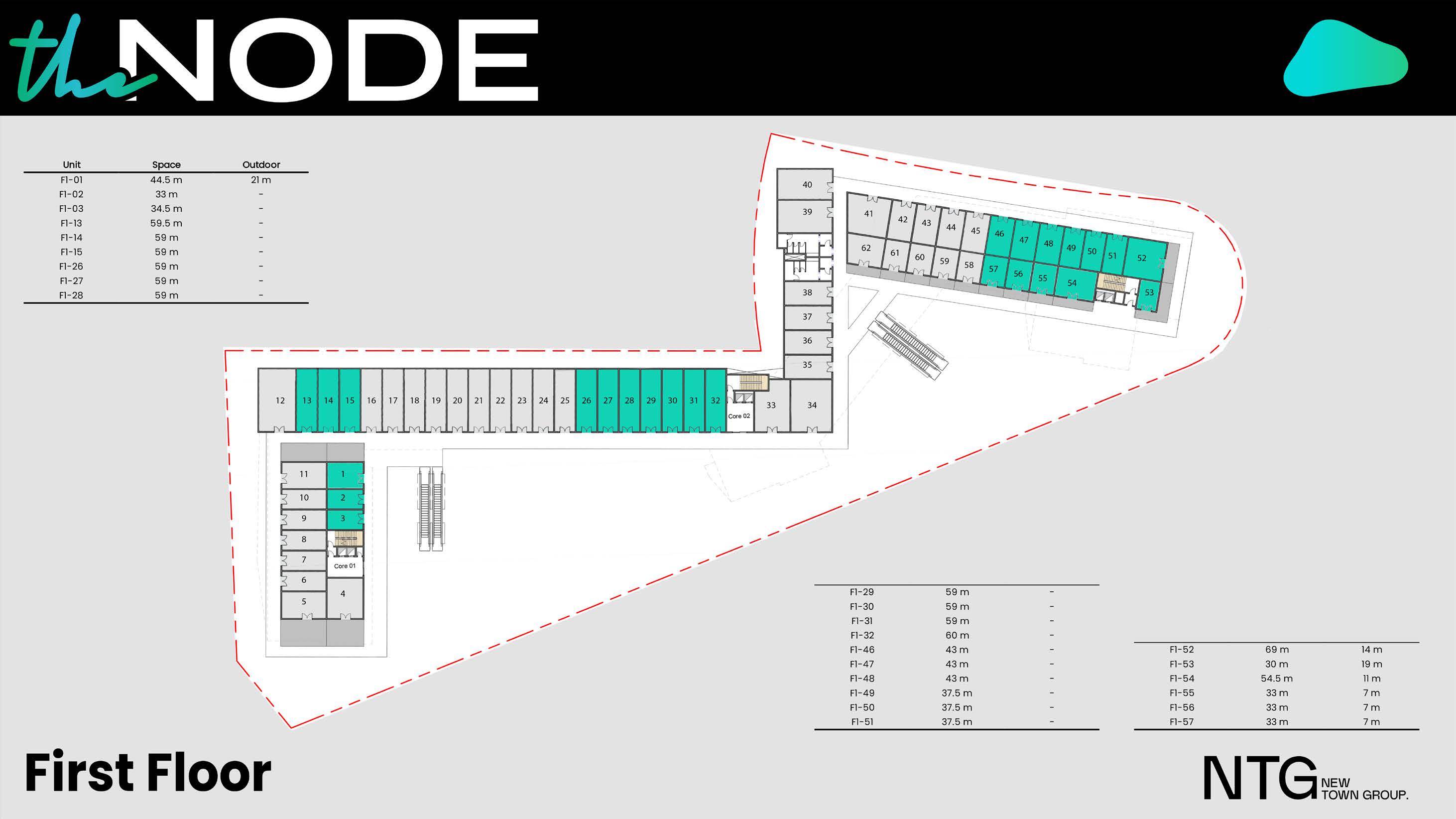 Floor plan for  at The Node