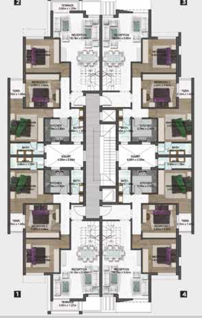 Floor plan for apartment at Fifth Square Al Marasem