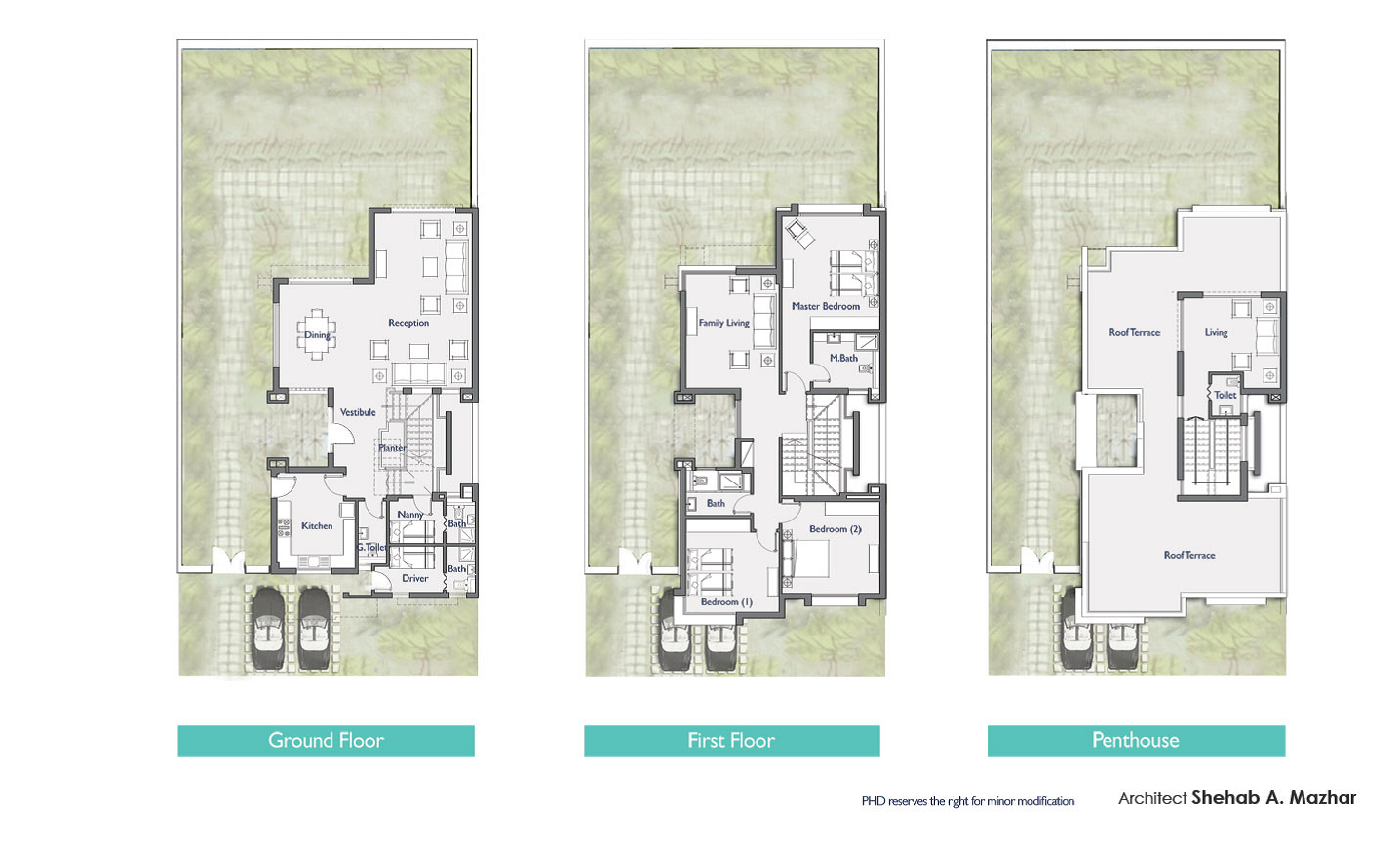 Floor plan for villa at Woodville