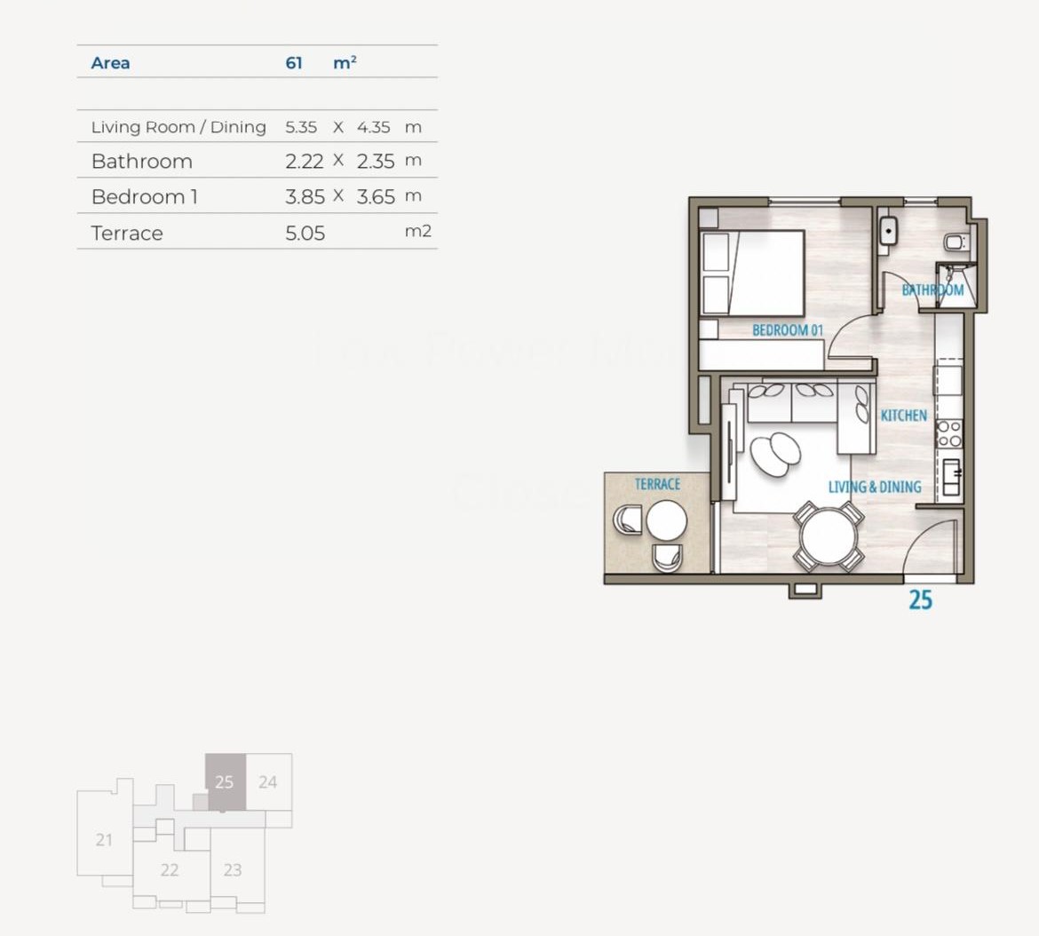 Floor plan for chalet at Southmed