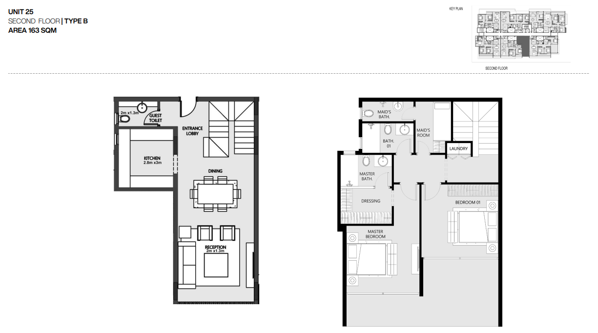 Floor plan for duplex at Nmq