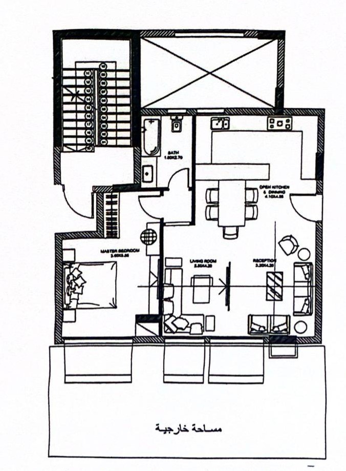 Floor plan for apartment at Creektown