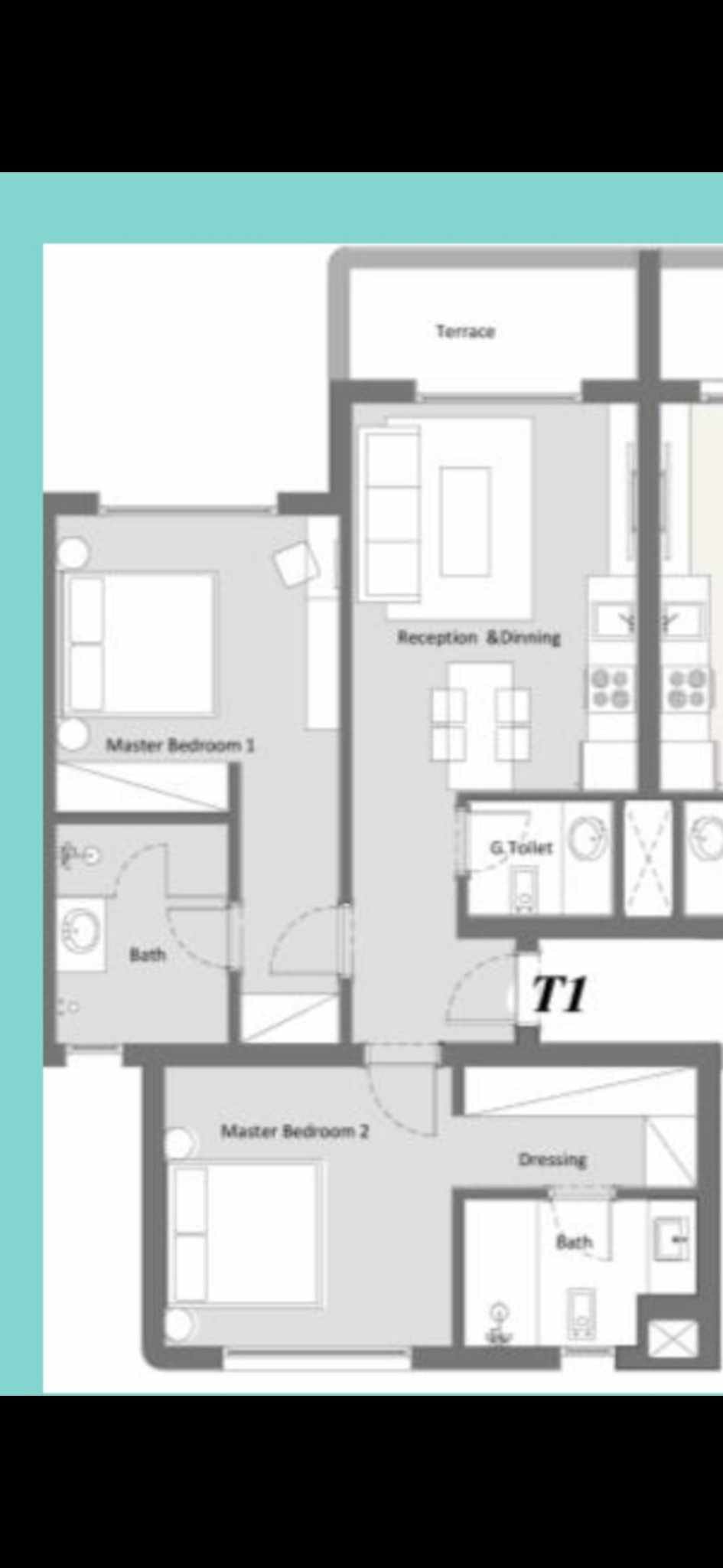 Floor plan for chalet at Hacienda Waters