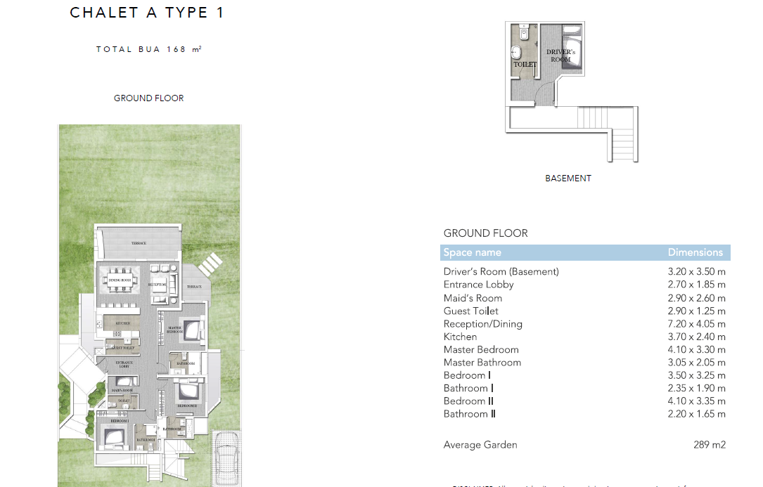 Floor plan for chalet at Jefaira