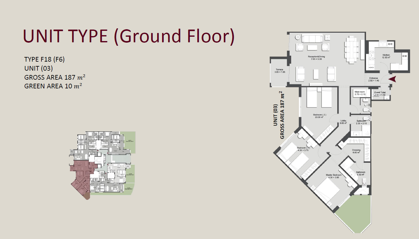 Floor plan for apartment at N Residence