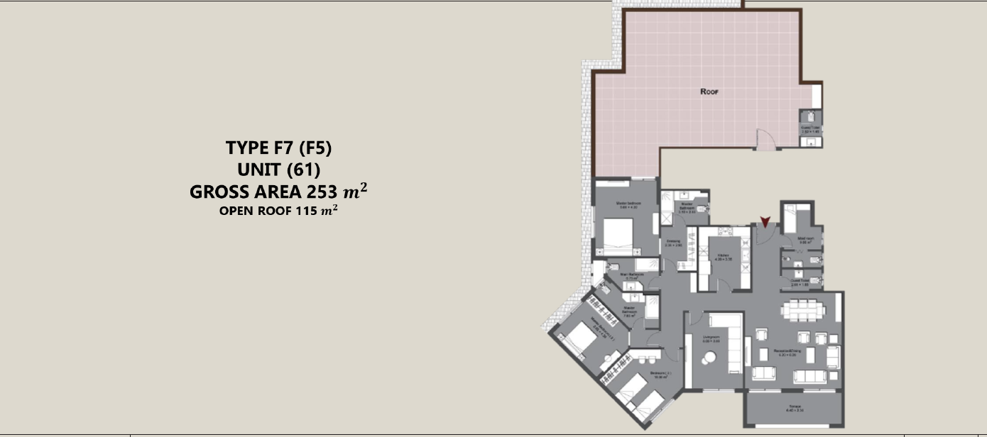 Floor plan for apartment at N Residence