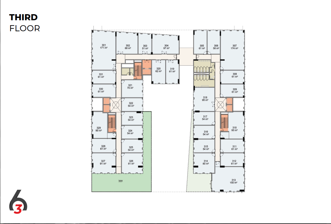 Floor plan for  at 6ixty Three