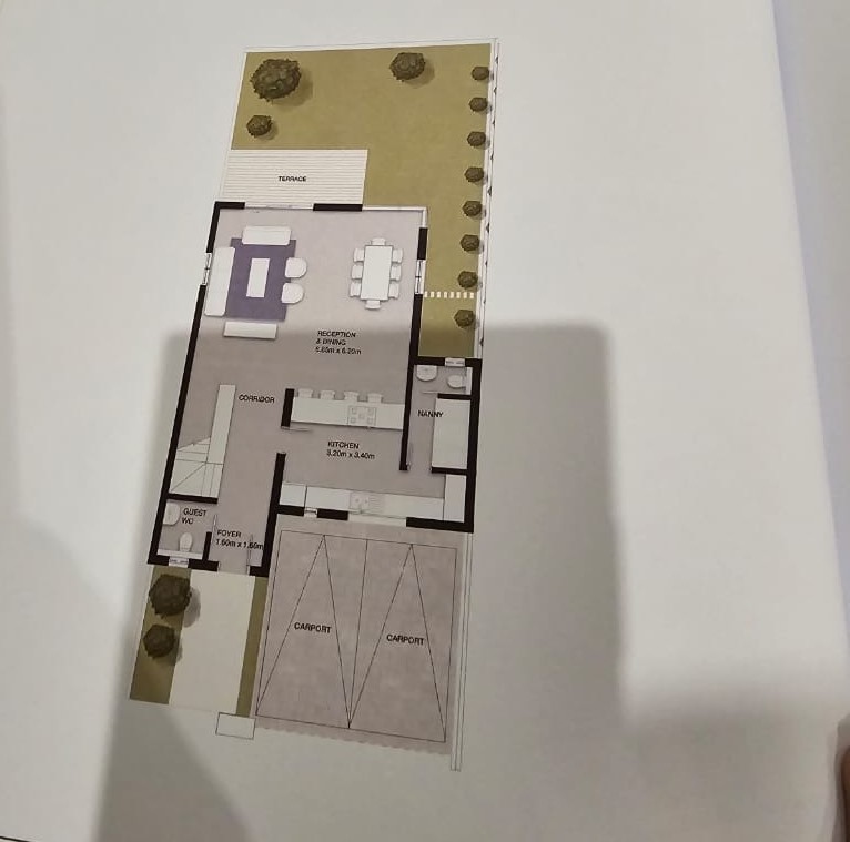 Floor plan for townhouse at VYE SODIC