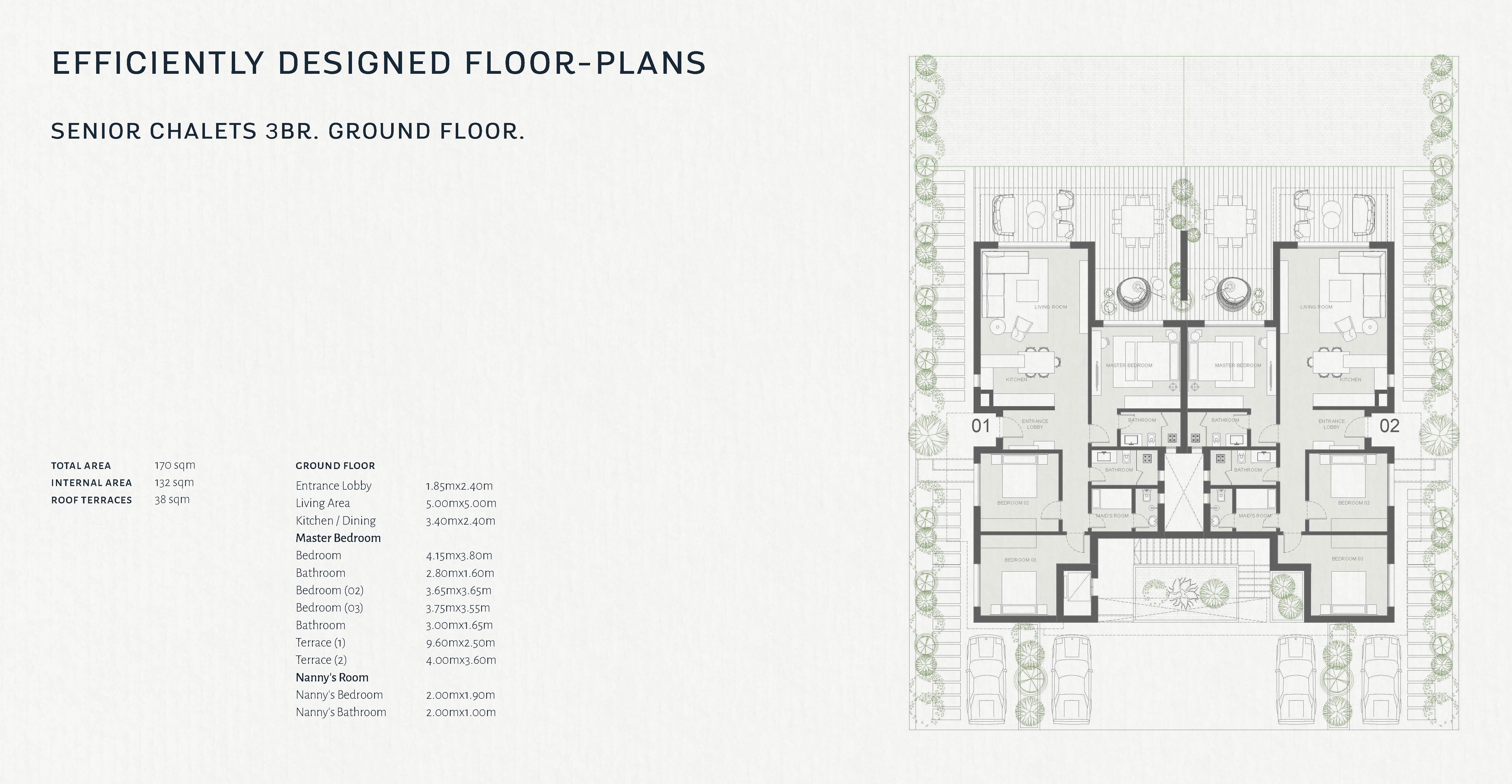 Floor plan for chalet at The Med