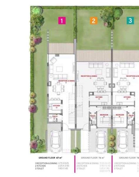 Floor plan for townhouse at Azha