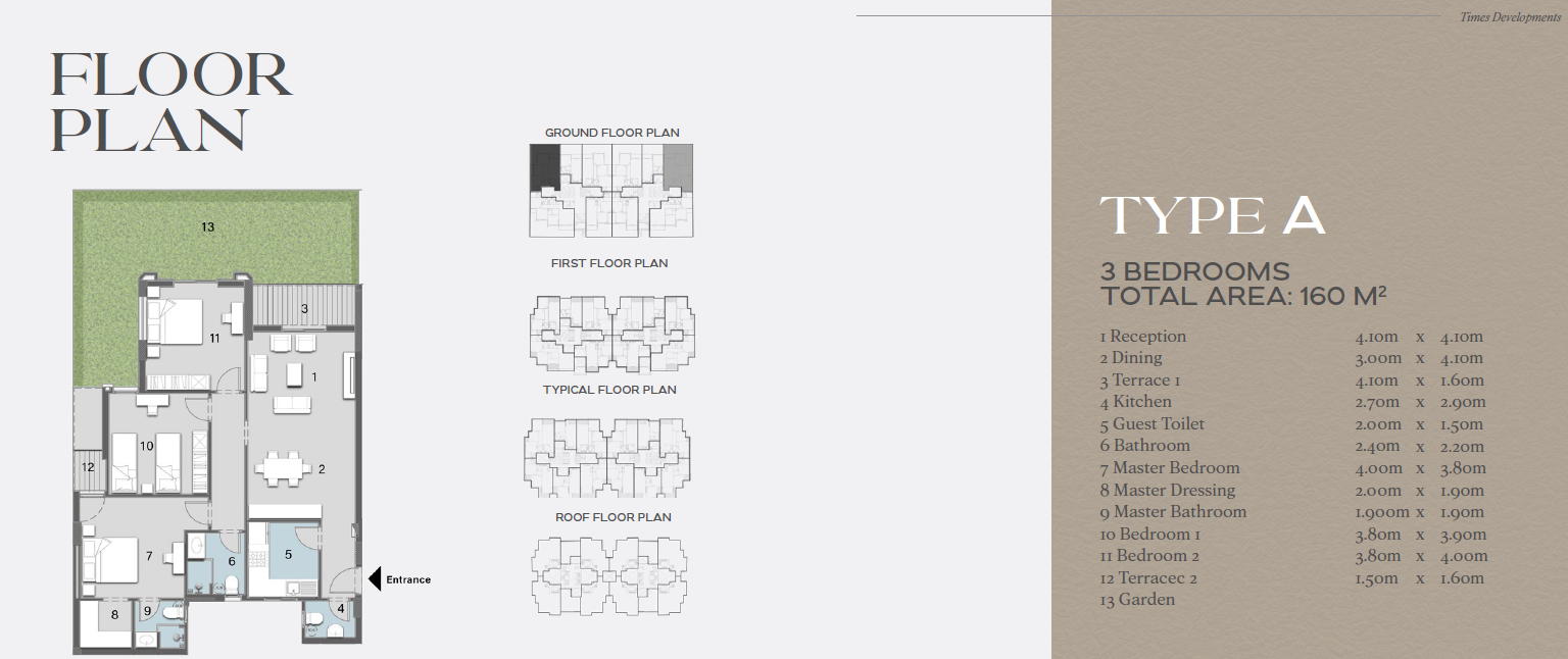 Floor plan for apartment at Avelin