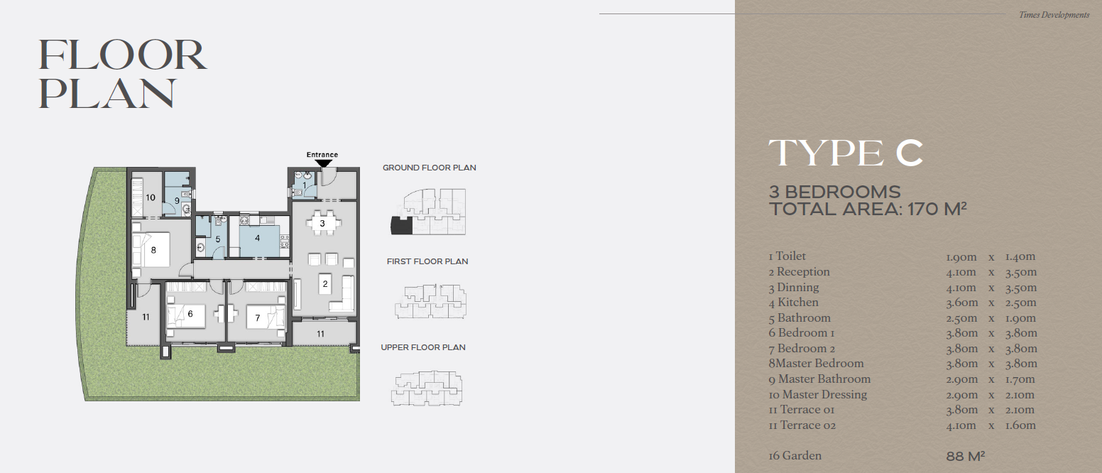 Floor plan for apartment at Avelin
