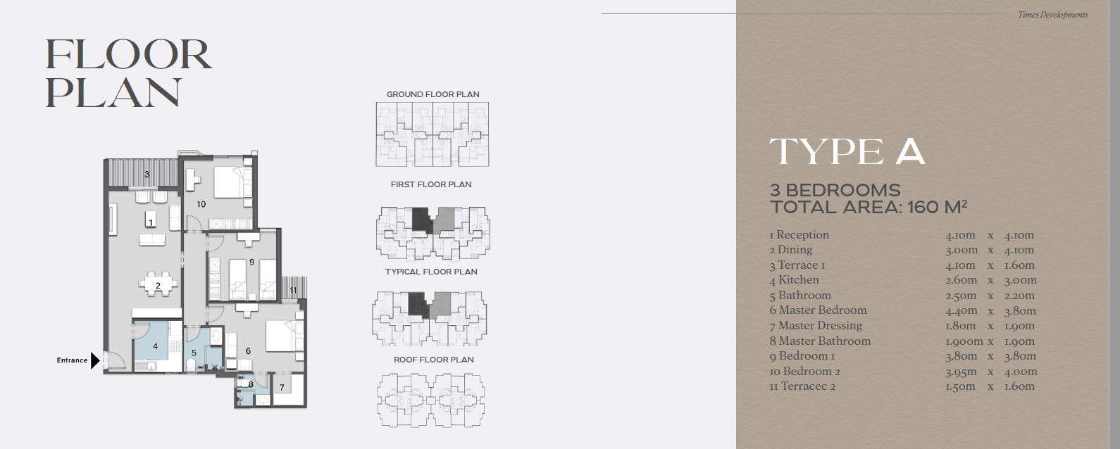 Floor plan for apartment at Avelin