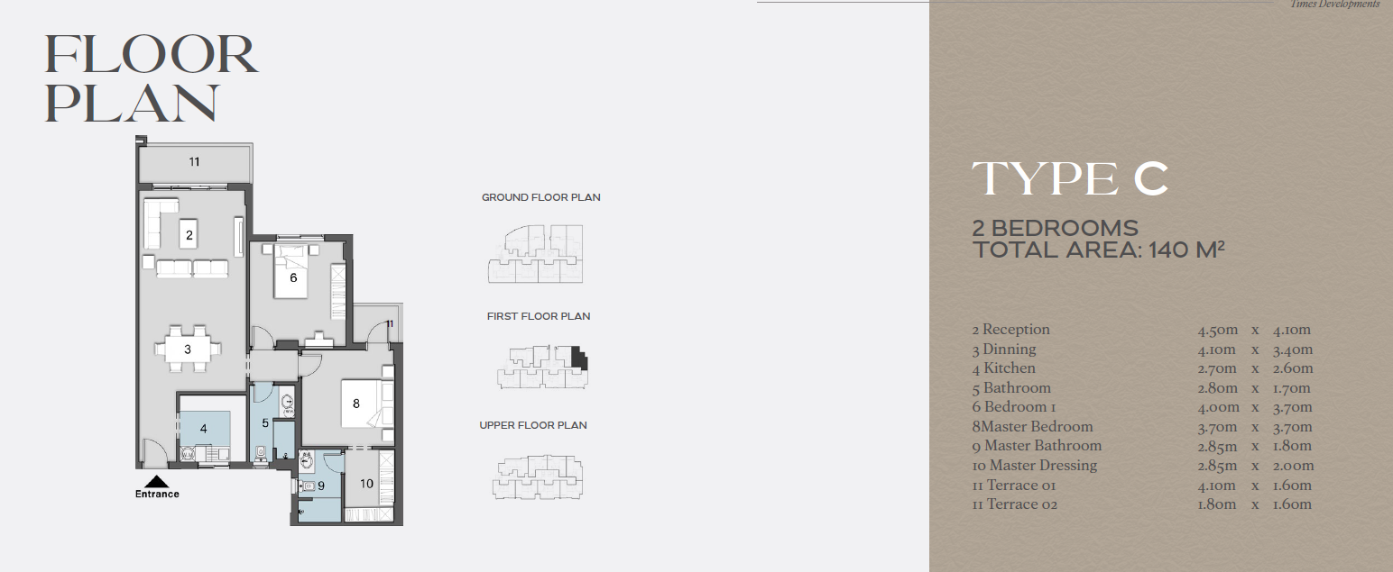 Floor plan for apartment at Avelin