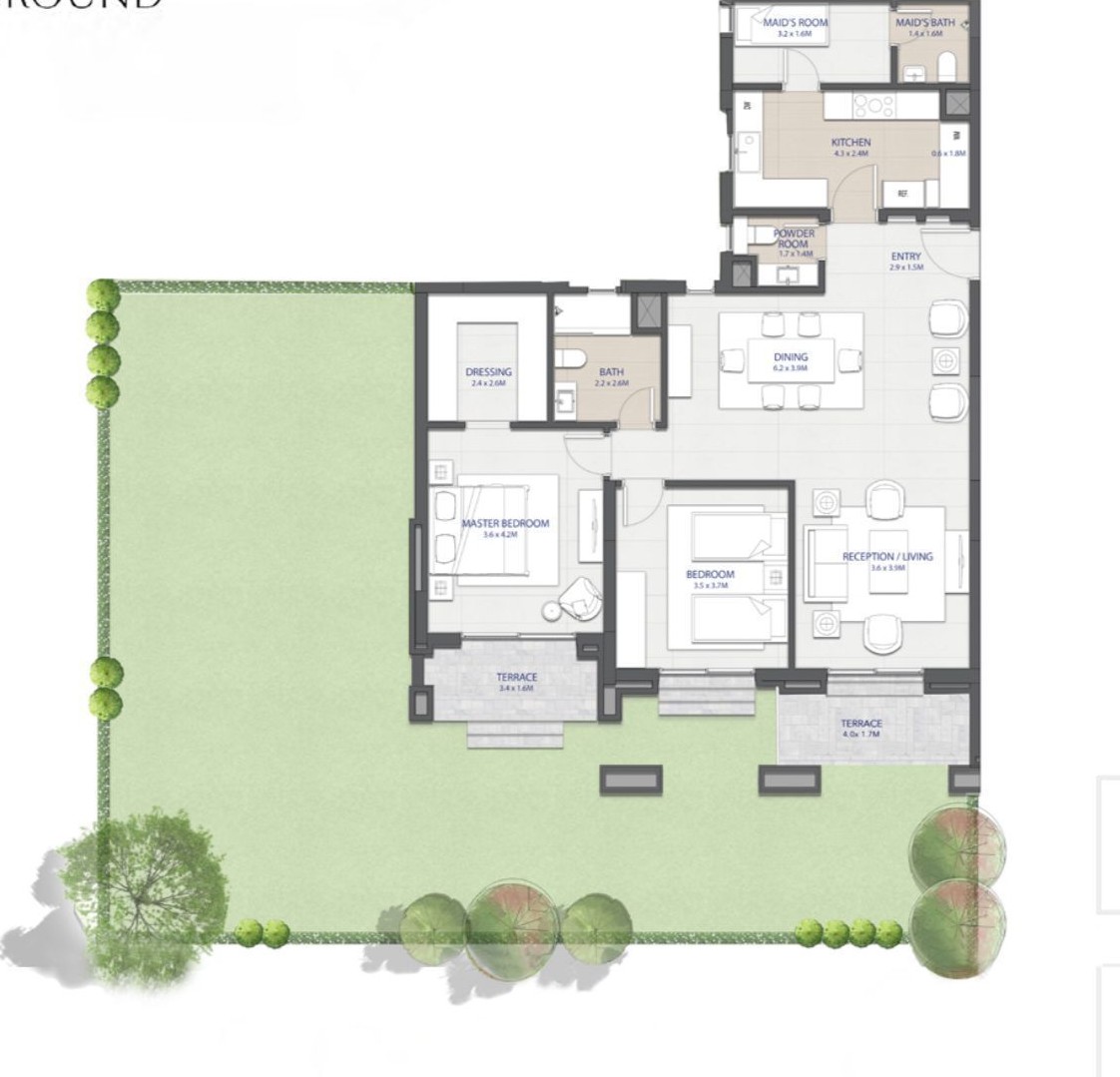 Floor plan for apartment at City Gate