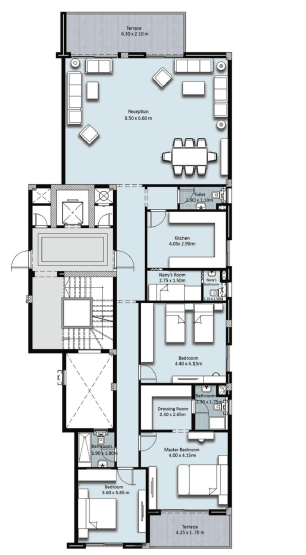 Floor plan for apartment at Fifth Square Al Marasem