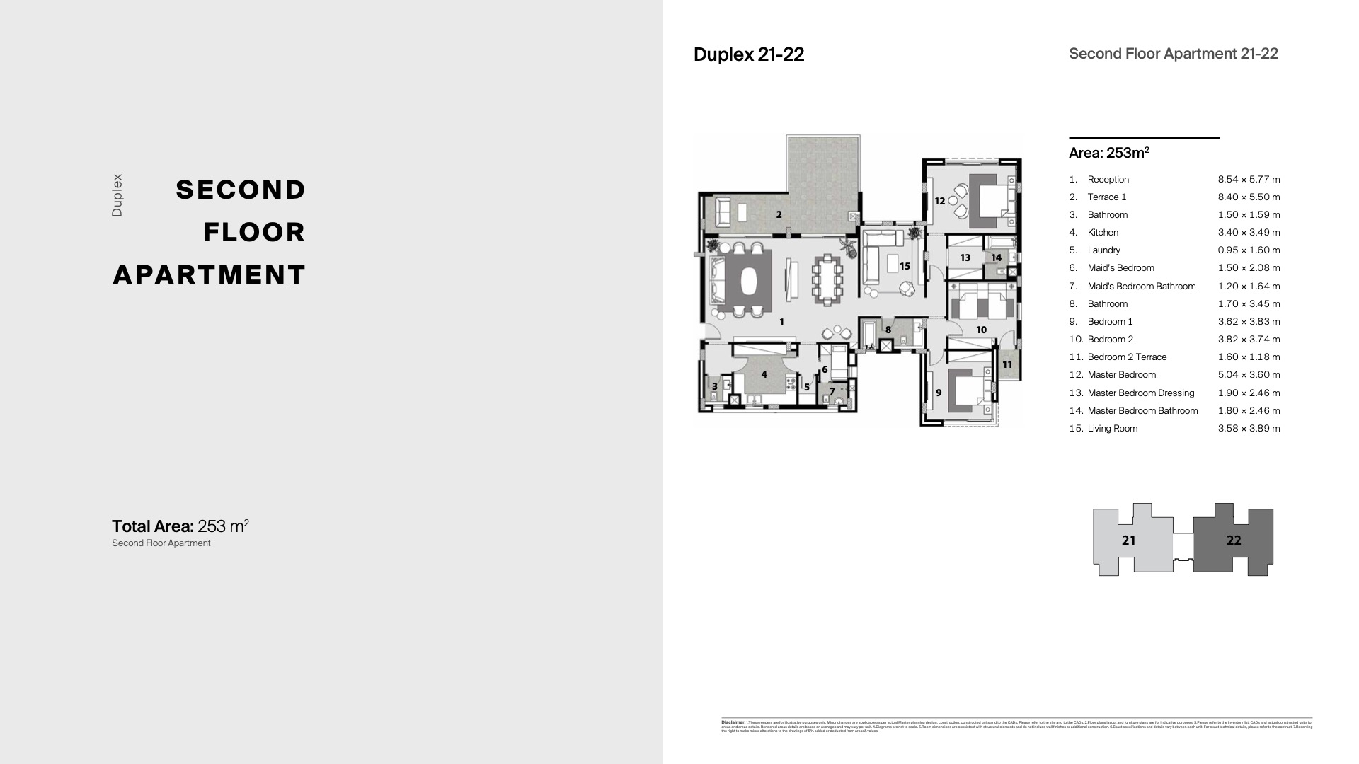 Floor plan for duplex at Etapa
