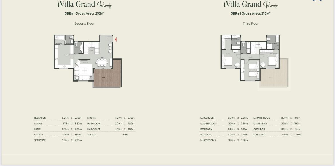 Floor plan for duplex at Aliva Mountain View Mostakbal City