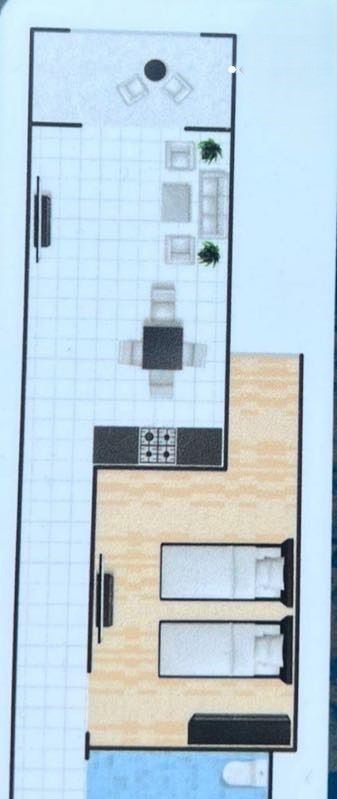 Floor plan for chalet at Cape Bay Blumar Lasirena