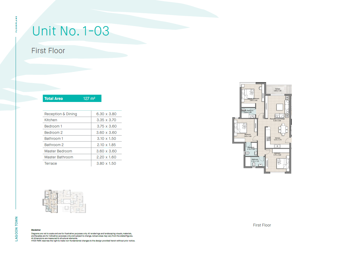 Floor plan for chalet at Hyde Park North - Seashore