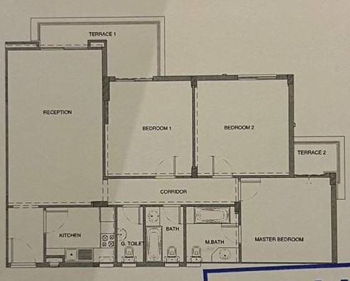 Floor plan for apartment at Mountain View iCity October