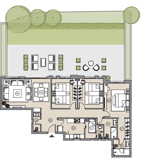 Floor plan for apartment at Swanlake Residences