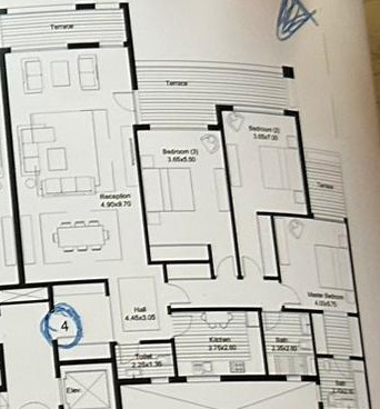 Floor plan for apartment at Hyde Park