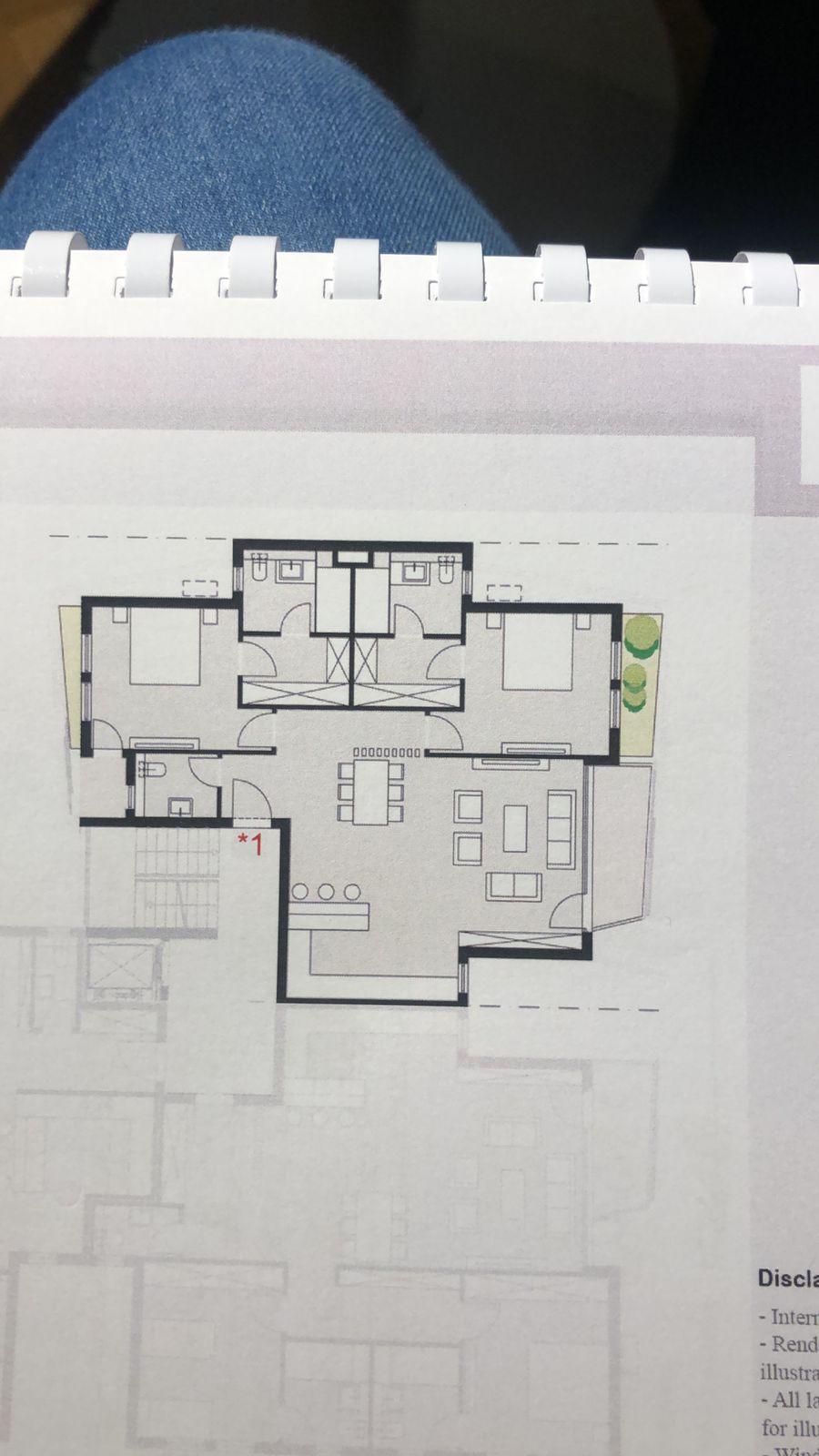 Floor plan for apartment at Badya